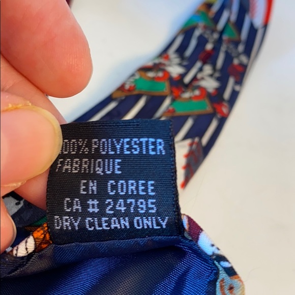 Vintage Looney Tunes Playing Baseball Tie Taz Bugs Bunny Daffy Duck Sylvester - Picture 4 of 5